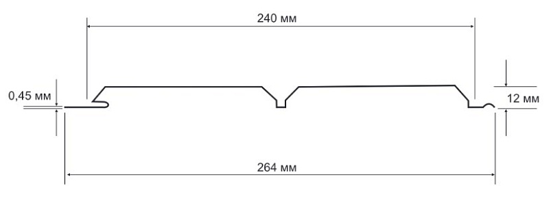 Сайдинг Евробрус Полиэстер 0.45 RAL 8004
